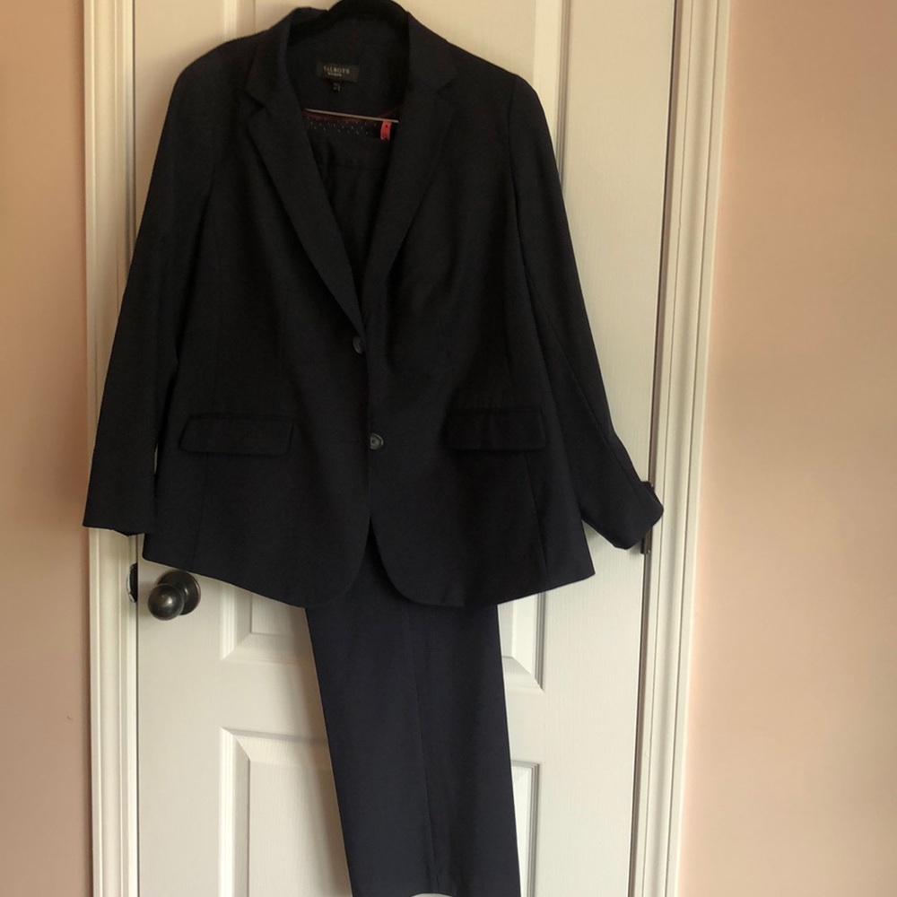 Navy Talbots Plus Petite 18wp/20wp Pant Suit